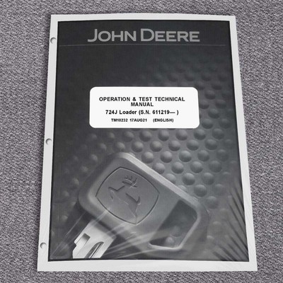 John Deere 724J Loader Operation & Test Service Manual - TM10232