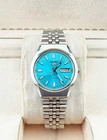 Seiko 5 Automatic Watch Blue Dial Men's Wristwatch 6309 Japan Movement Vintage