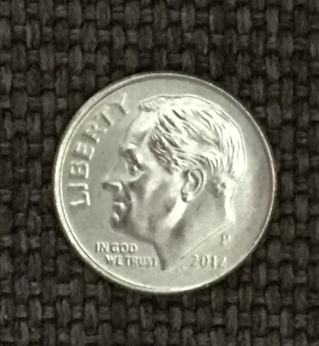 2012 P Roosevelt dime, very nice, actual coin in picture, free shipping.
