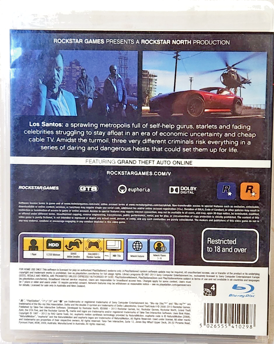 Grand Theft Auto V (PlayStation 3, 2013) for sale online | eBay Grand Theft Auto V (PlayStation 3, 2013) for sale online | eBay