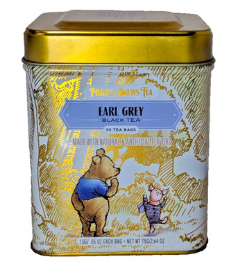 Pooh's Brew Tea Earl Grey 50 Black Tea Bags Winnie the Pooh Collector Tin Box