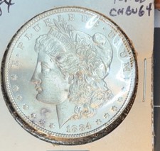 1884-P MORGAN SILVERDOLLAR. Very Sharp Coin!