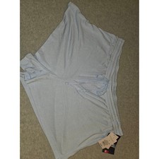 Women's Lounge Shorts Light Blue Drawstring Elastic Waist Summer Comfy