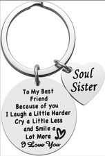 Keychain Soul Sister Friendship Gifts Best Friend - Thank You Gift To Best