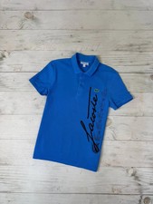 Lacoste Big Logo Polo Shirt Tennis Men Sz XS Blue