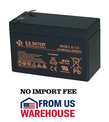 BB Battery SHR3.6-12 VRLA Rechargeable Battery 12v 13WPC - New