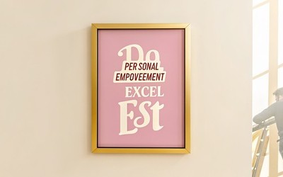 Do the Best You Can Pink positiver Text Zitat Büro Retro Farbverlauf Sonnenuntergang Y2k Ga
