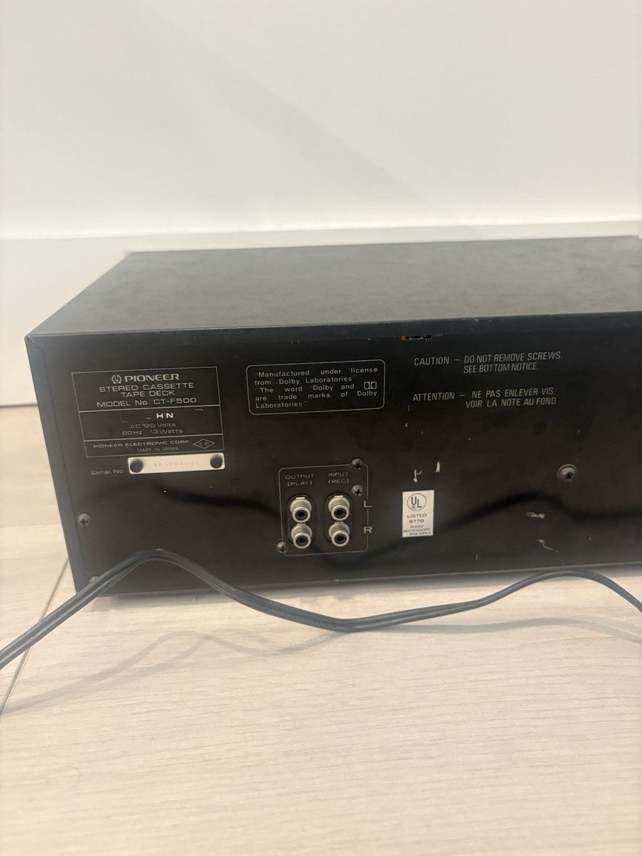Pioneer CT-F500 Stereo Cassette Tape Deck for sale online | eBay
