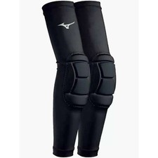Mizuno MZO Elbow Pads Pair Black Volleyball Basketball Padded Sleeves (MSRP $40)