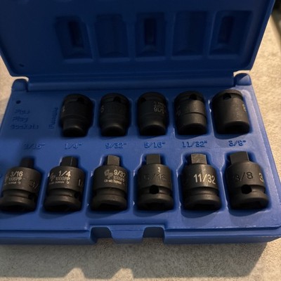 Grey Pneumatic 1211P 3/8'' Drive, 11 Pc. Pipe Plug Socket Set