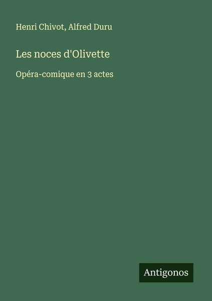 Henri Chivot (U. A.) | Les Noces D'olivette | Taschenbuch | FranzöSisch (2024)-image