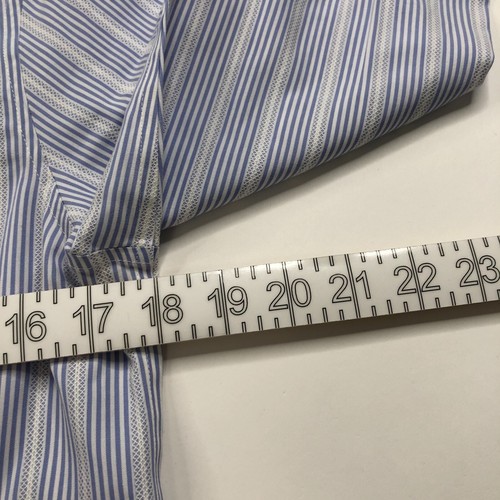 Foxcroft bügelfreies tailliertes langärmliges gestreiftes Hemd mit 4 Knöpfen blau - Bild 9 von 13