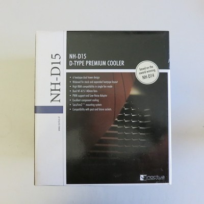 Noctua NH-D15 Premium CPU  Air Cooler with 2X NF-A15 PWM Cooling Fans - Used