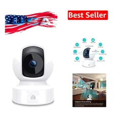 Kasa Indoor Pan/Tilt Smart Security Camera, 1080p HD Dog-Camera,2.4GHz with Nigh
