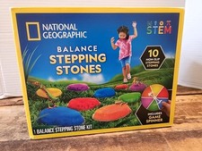 NATIONAL GEOGRAPHIC Stem Balance Stepping Stones 10 Piece Toy Exercise