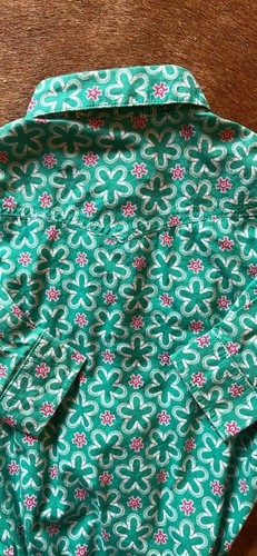 Cruel Girl Baby Girl Long Sleeve One Piece Mint Green Pink Flowers - 6-12 Months - Picture 7 of 7