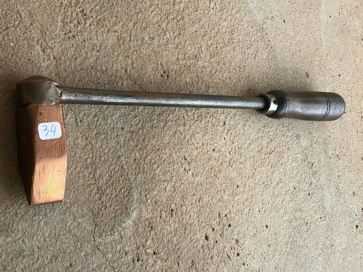 Lot De 4 Fers à Souder Anciens De Zingueur - Têtes En Cuivre - Occasion, Outil Vintage Pour Collection