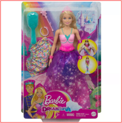 Barbie Dreamtopia PRINCESS to MERMAID Transforming Doll