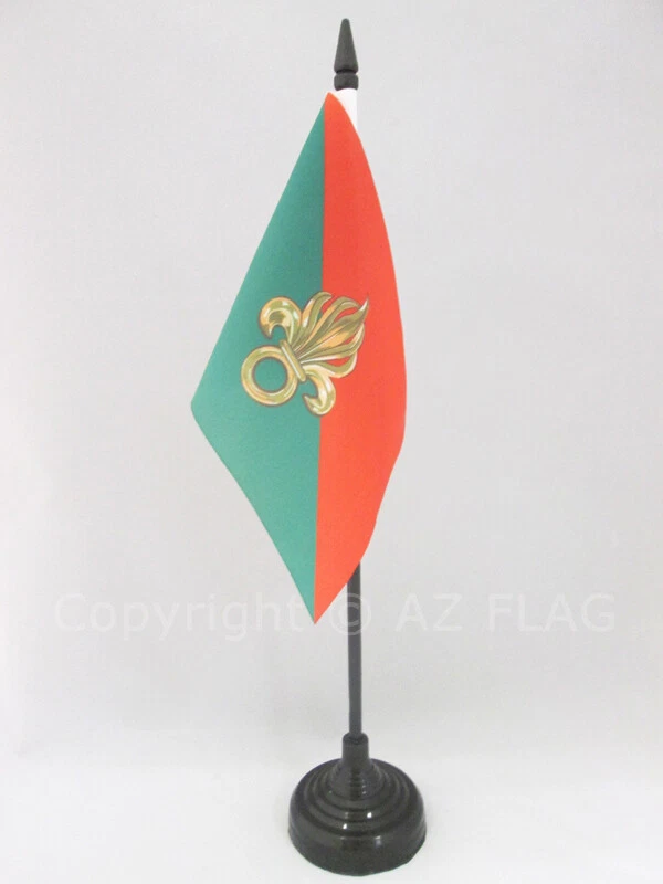 AZ FLAG DRAPEAU DE TABLE FRANCE LÉGION ÉTRANGÈRE 15x10cm - PETIT DRAPEAUX DE BUREAU ARMÉ