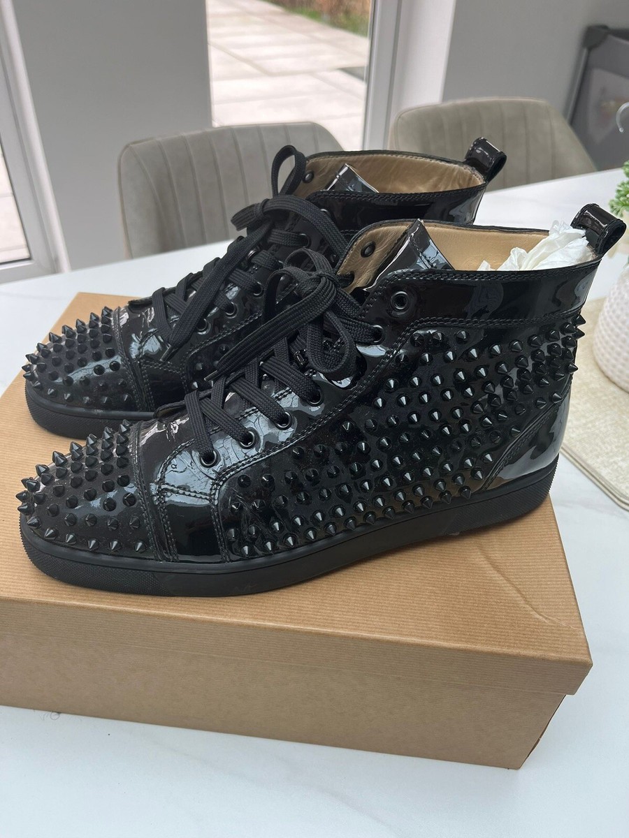 Genuine Christian Louboutin Mens Size 11 44.5 Black Spiked