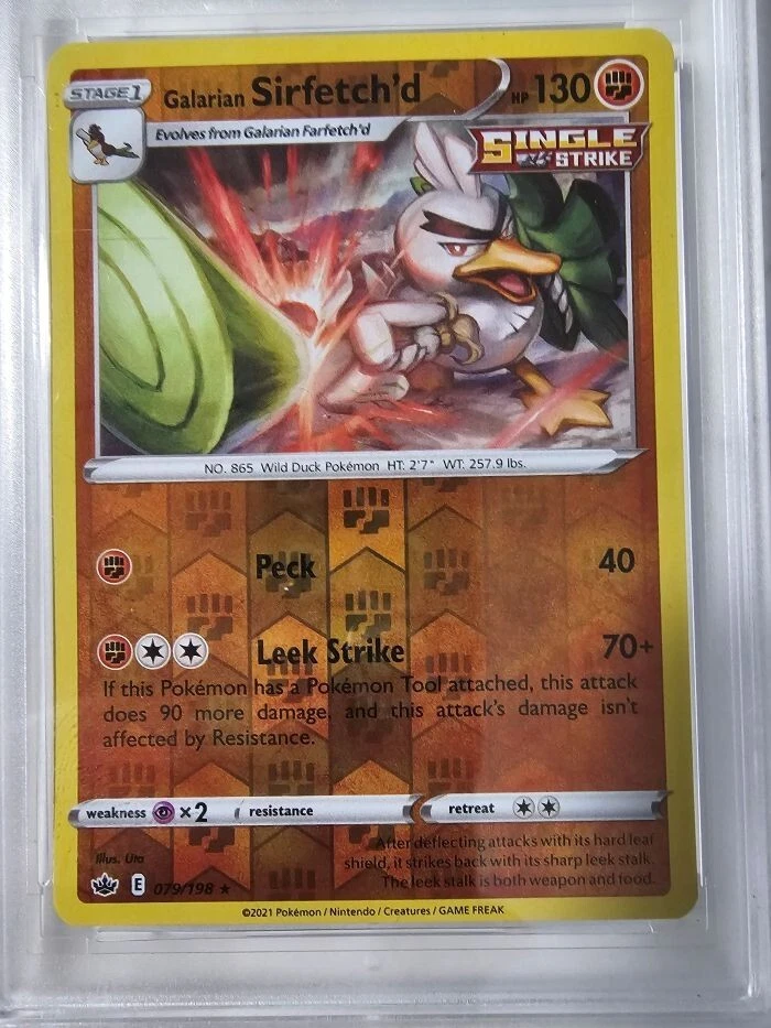 Galarian Sirfetch'd 079/198 Swsh06: Sword & Shield - Chilling Reign Reverse Holo - Image 2 of 3