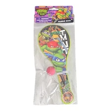 Nickelodeon Teenage Mutant Ninja Turtles Paddle Ball Game Toy TMNT Brand New