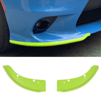 Front Bumper Lip Splitter Side Cover Trim Green For Dodge Charger SRT 2015-2020