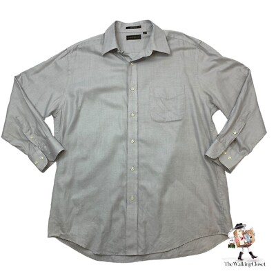 Vintage Joseph Abboud Dress Shirt Mens 16 1/2 Long Sleeve Button Up Cotton  90s | eBay