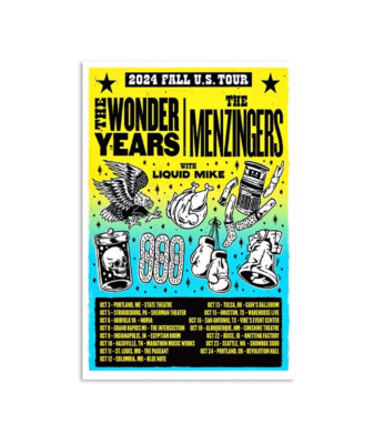 The Wonder Years Fall US Tour 2024 Poster