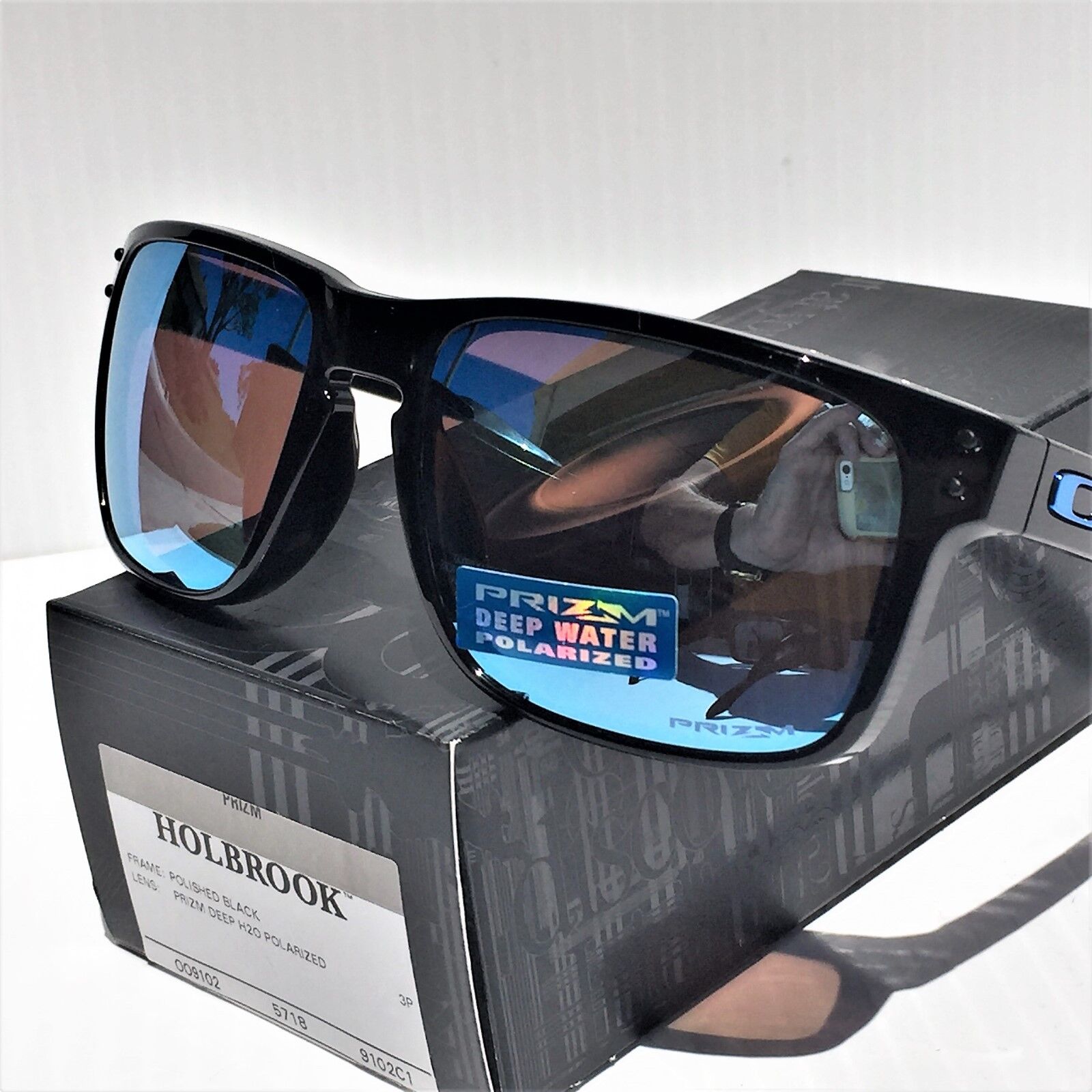 Holbrook™ Prizm Deep Water Polarized Lenses, Polished Black Frame  Sunglasses