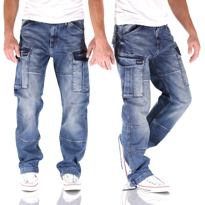 Big Seven Brian Vintage Aged Cargo Comfort Fit Herren Jeans Hose