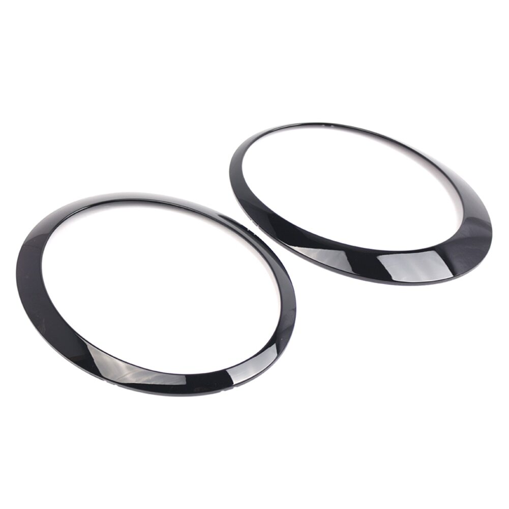 Black Headlight Trim Ring Bezel L+R Side For Mini Cooper R50 R53 2001
