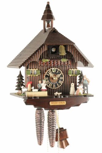 Horloge à coucou Hönes - Heidihaus 30 cm - 1288 horloge à coucou originale Forêt-Noire Echtho - Photo 1/1