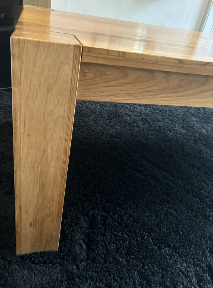 oak dining table and 8 chairs eBay