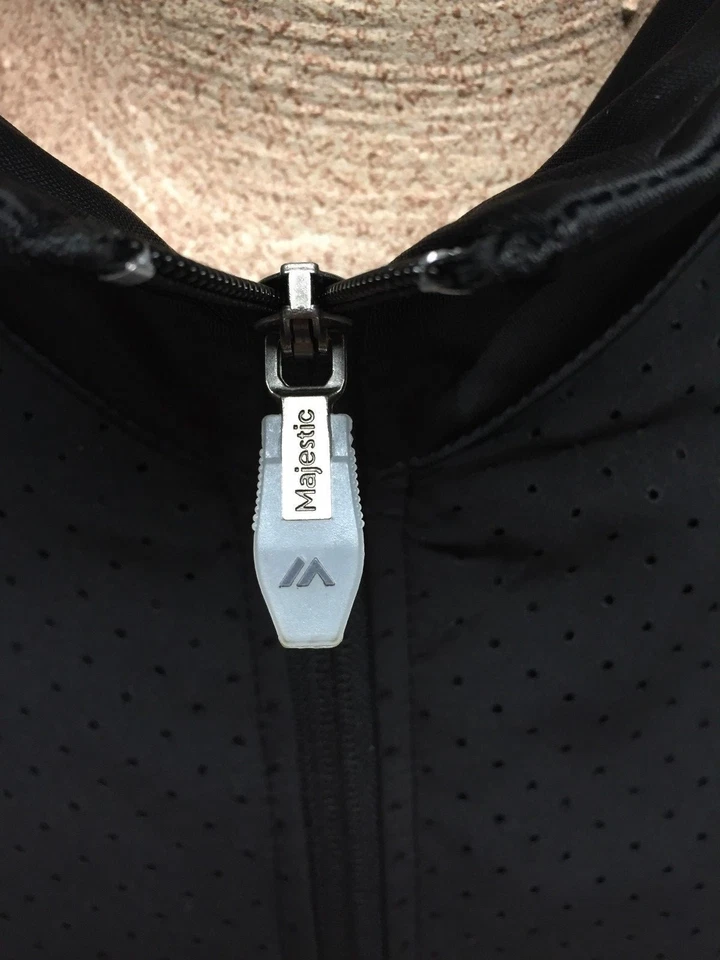 NWT MAJESTIC NFL GREEN BAY PACKERS TRACK JACKET BLACK / SILVER SIZE XLT (BB063) - Image 4 of 4