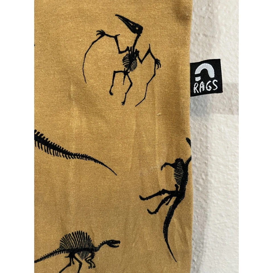 3-6 Months Rags To Raches VHTF Dino Dinosaur Skeleton Romper - Image 3 of 4