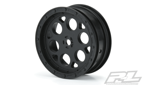 Pro-Line 2782-03 Showtime 2.2" Sprint Car 12mm Hex Front Black Wheels (2) - Picture 3 of 5