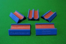 1 x BLACK Racker Pocket Trio Snooker Cue Tip Shaper With 3 Tip Profiles NEW