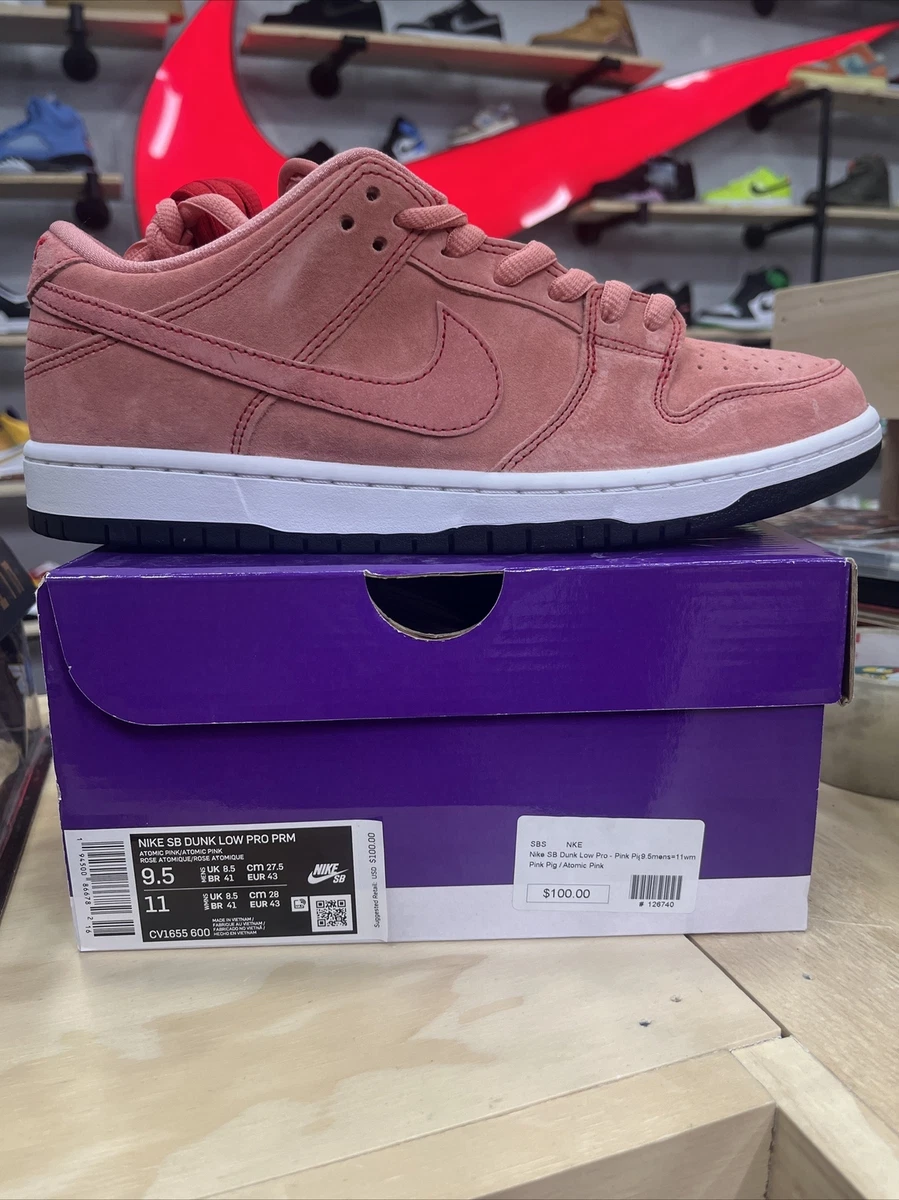 Nike sb dunk low pro prm atomic pink clearance