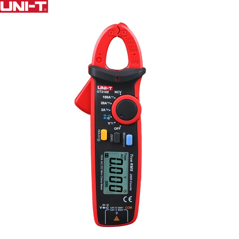 UT210E Zangenmultimeter Digital Zangenamperemeter DC Stromzange NCV 0,001A 1mA - Bild 2 von 4