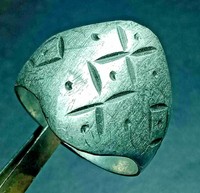 ROMAN IMPERIAL LEGIONARY MILITARY ANCIENT ARTIFACT COLOR SILVER RING 