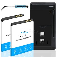 For Alcatel SmartFlip 4052R Long Life 2x 1520mAh Li ion Battery External Charger
