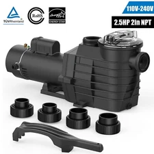 2.5HP 2" Thread NPT INGROUND Swimming POOL PUMP MOTOR 9000GPH 98FT Hmax 110-240V