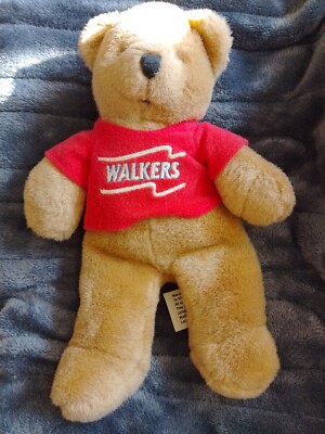 Vintage 1998 Walkers Chips 50th Anniversary Teddy Bear - Food Advertising