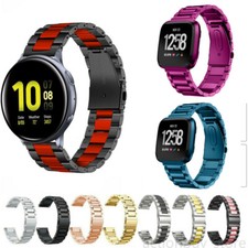 Stainless Steel band For Fitbit Versa 1/ Versa 2 Watch Wrist Link Bracelet Strap