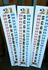 Set of 3 - 1776 Minuteman Theme Cornhole Scoreboard Score Keeper