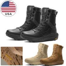 NORTIV 8 Men's Tactical Military Work Boots Lightweight Combat 8inch Boots US
