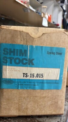 Destaco TS-15.015 Steel Shim Stock (SR - 6'' x 60'' Roll), 0.015 Thick