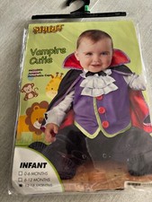 Count Cutie Vampire Infant Size 12-18 Months Dracula Spirit Halloween Costume