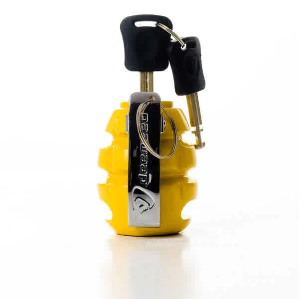 Motorrad Bremsscheibenschloss mit Alarmsystem - Gelb - Yellow - Bild 4 von 4